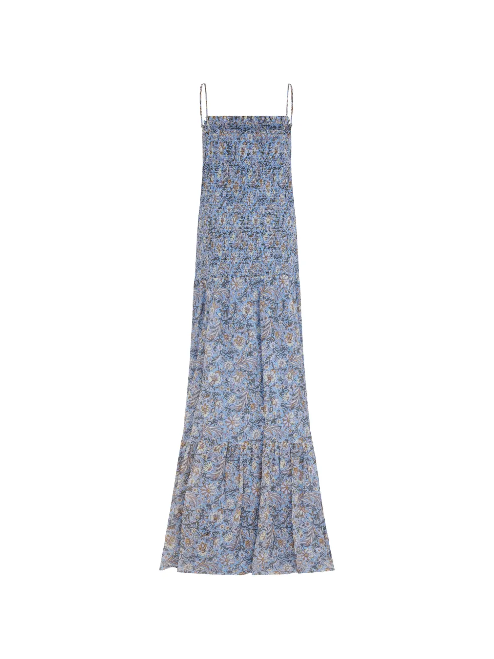 Veronica Beard Clem gesmockte jurk Blauw