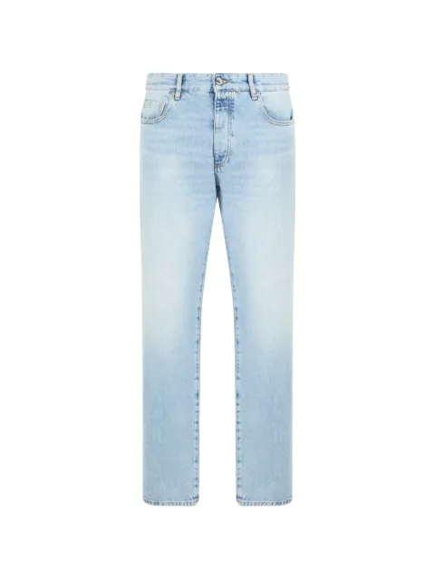 ICON DENIM faded-effect straight-leg jeans