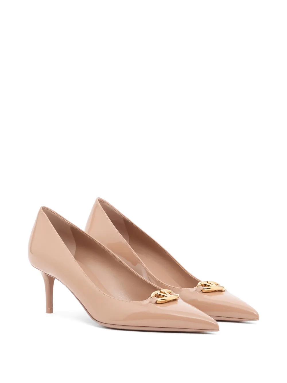 Valentino Garavani VLogo The Bold Edition lakleren pumps 60mm Beige
