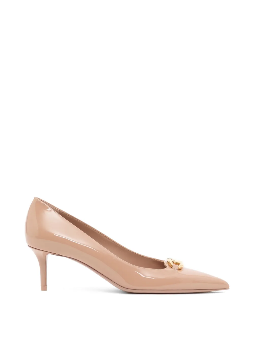 Valentino Garavani VLogo The Bold Edition lakleren pumps 60mm Beige