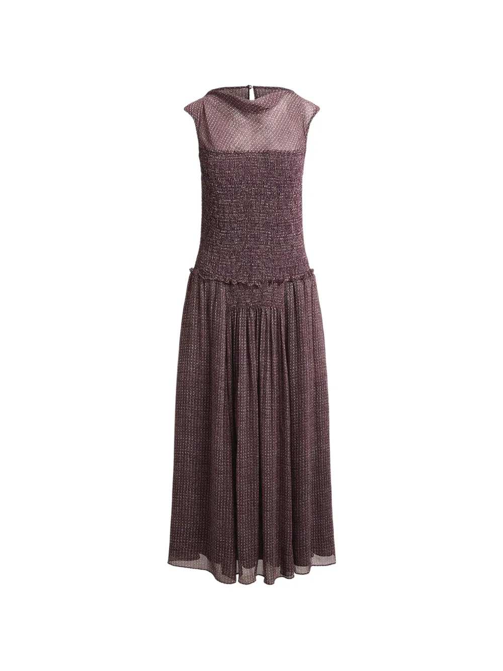 Polo Ralph Lauren smocked circle-print dress - Violett