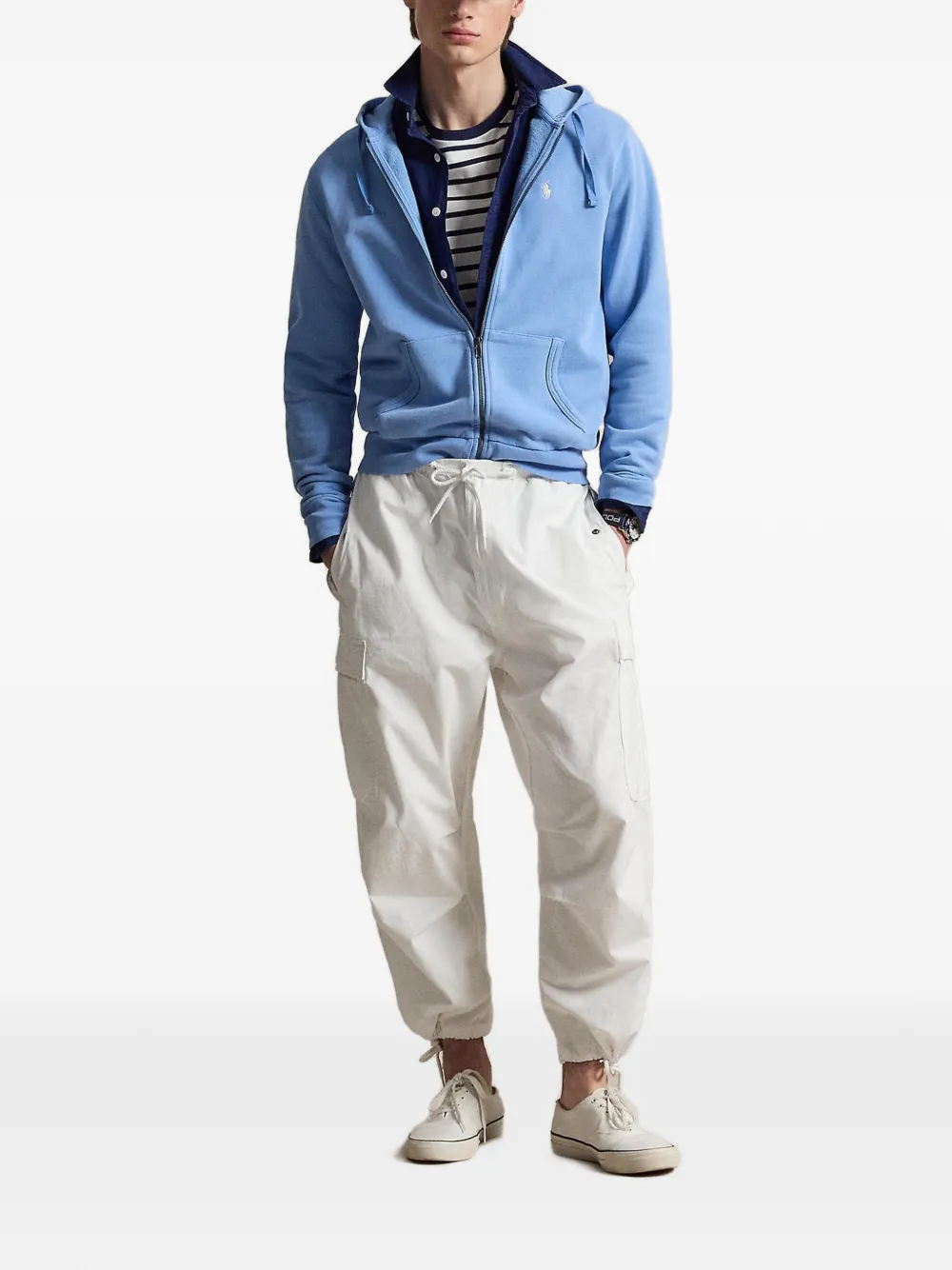Polo Ralph Lauren Hoodie met geborduurd logo Blauw