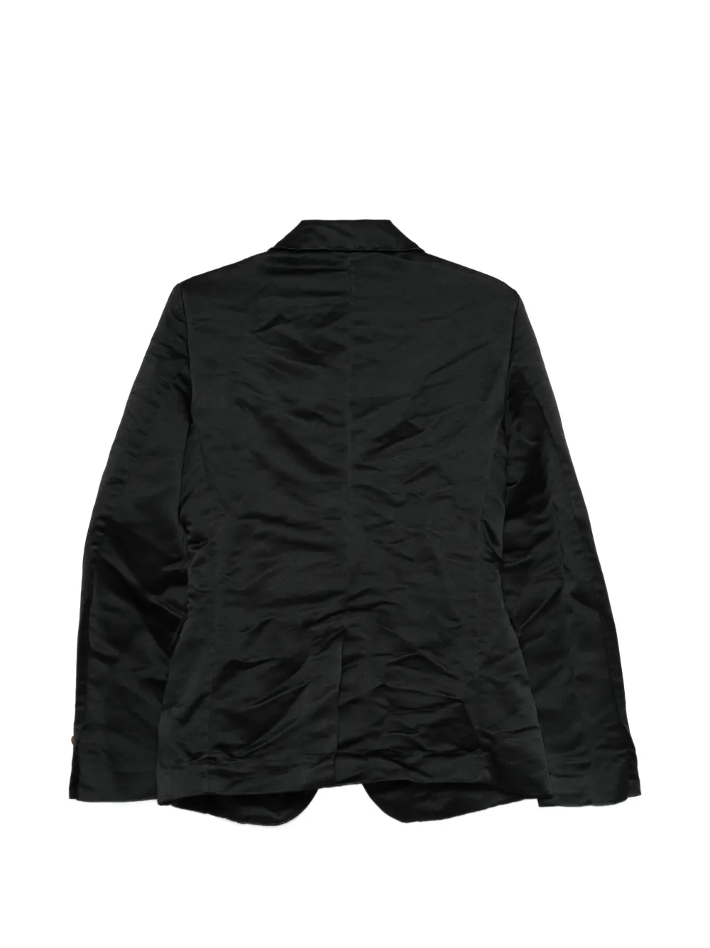 Black Comme Des Garçons Jack met Peter Pan kraag en ruches Zwart