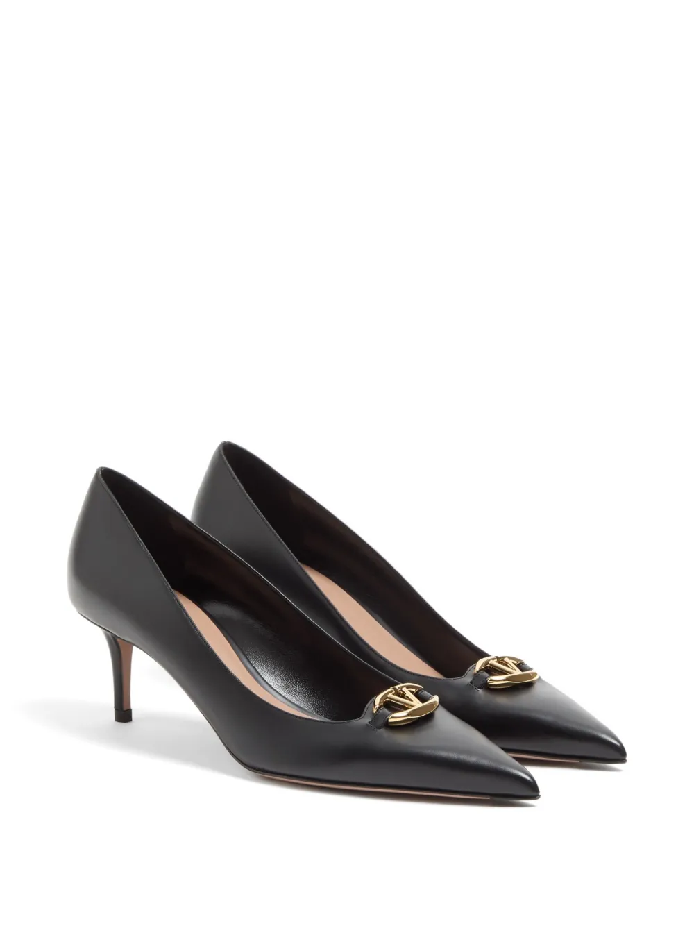 Valentino Garavani VLogo The Bold Edition kalfsleren pumps 60 mm Zwart