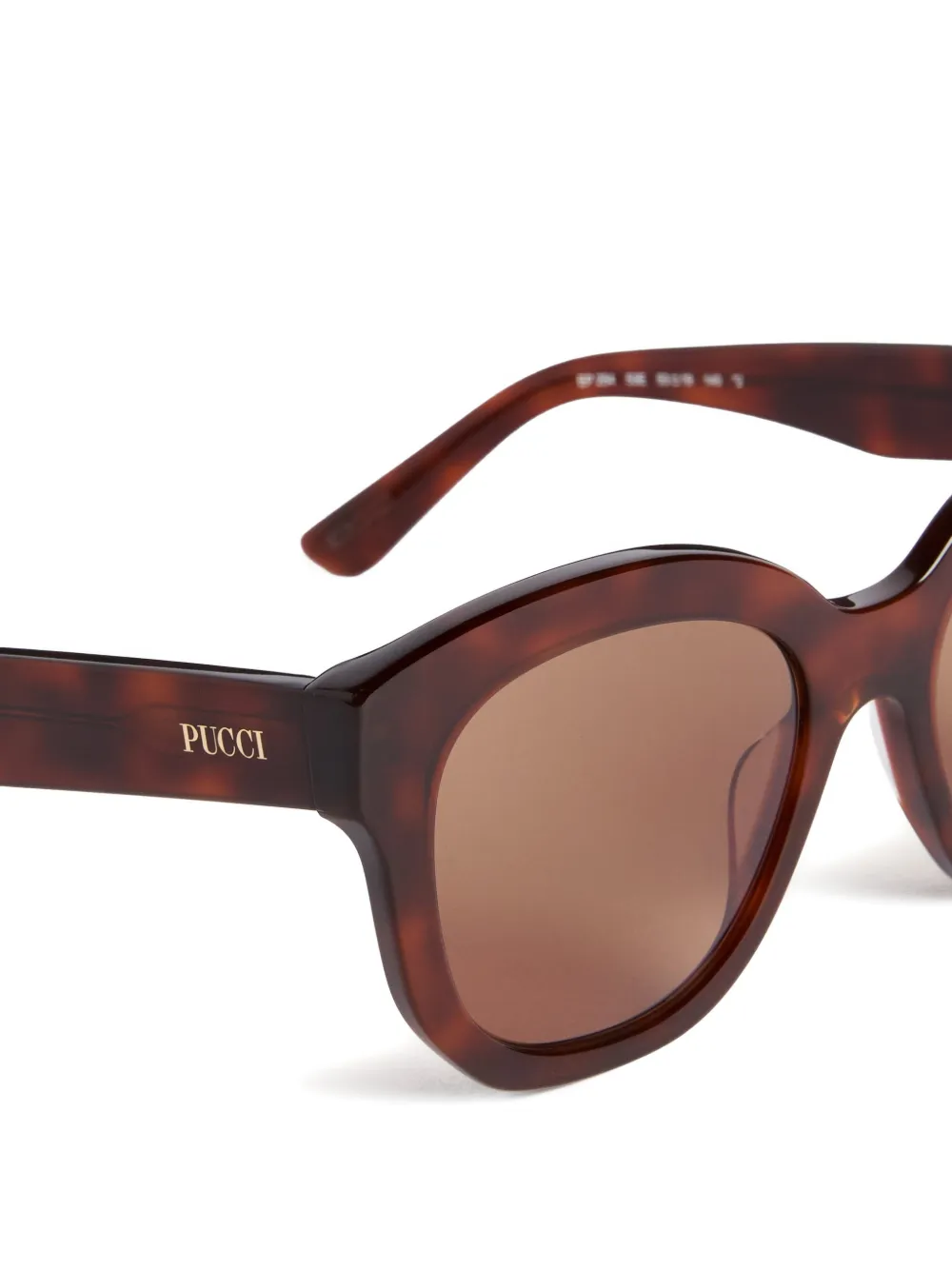 PUCCI Zonnebril met oversized montuur Bruin