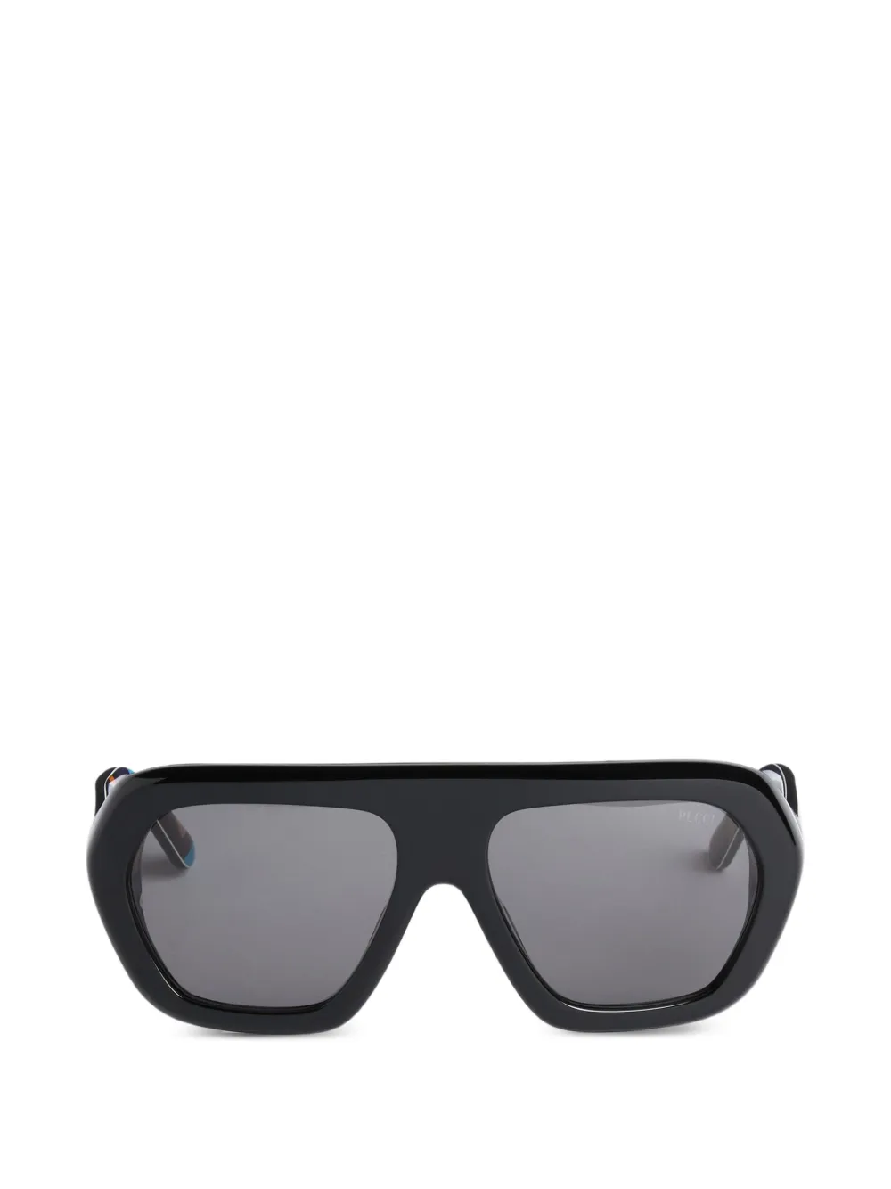 PUCCI geometric sunglasses with printed temples - Nero