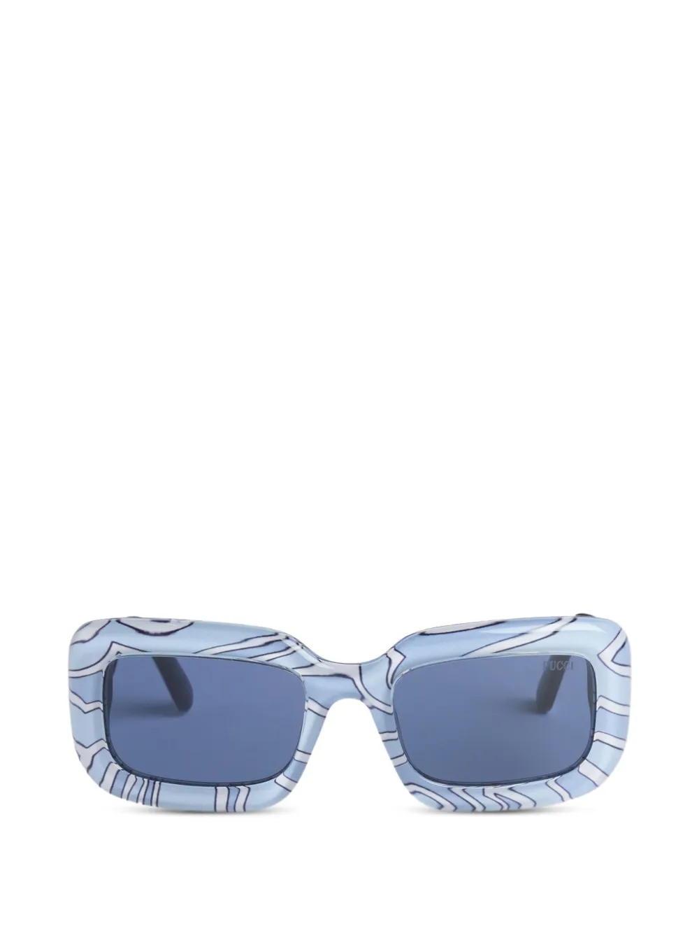 PUCCI Labirinto rectangular sunglasses - Blu