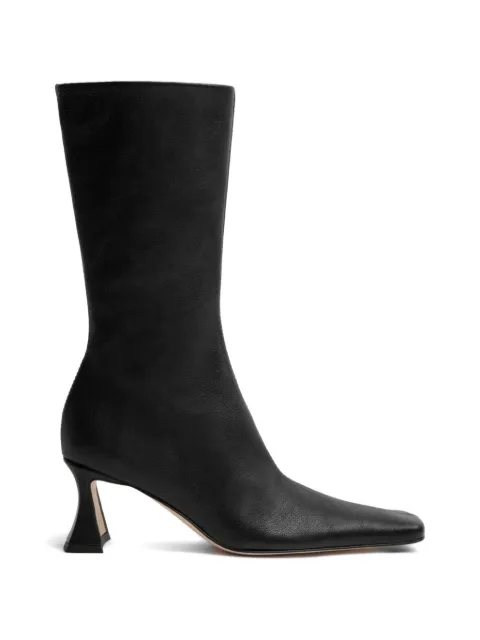 Miista Araxi square-toe leather ankle boots