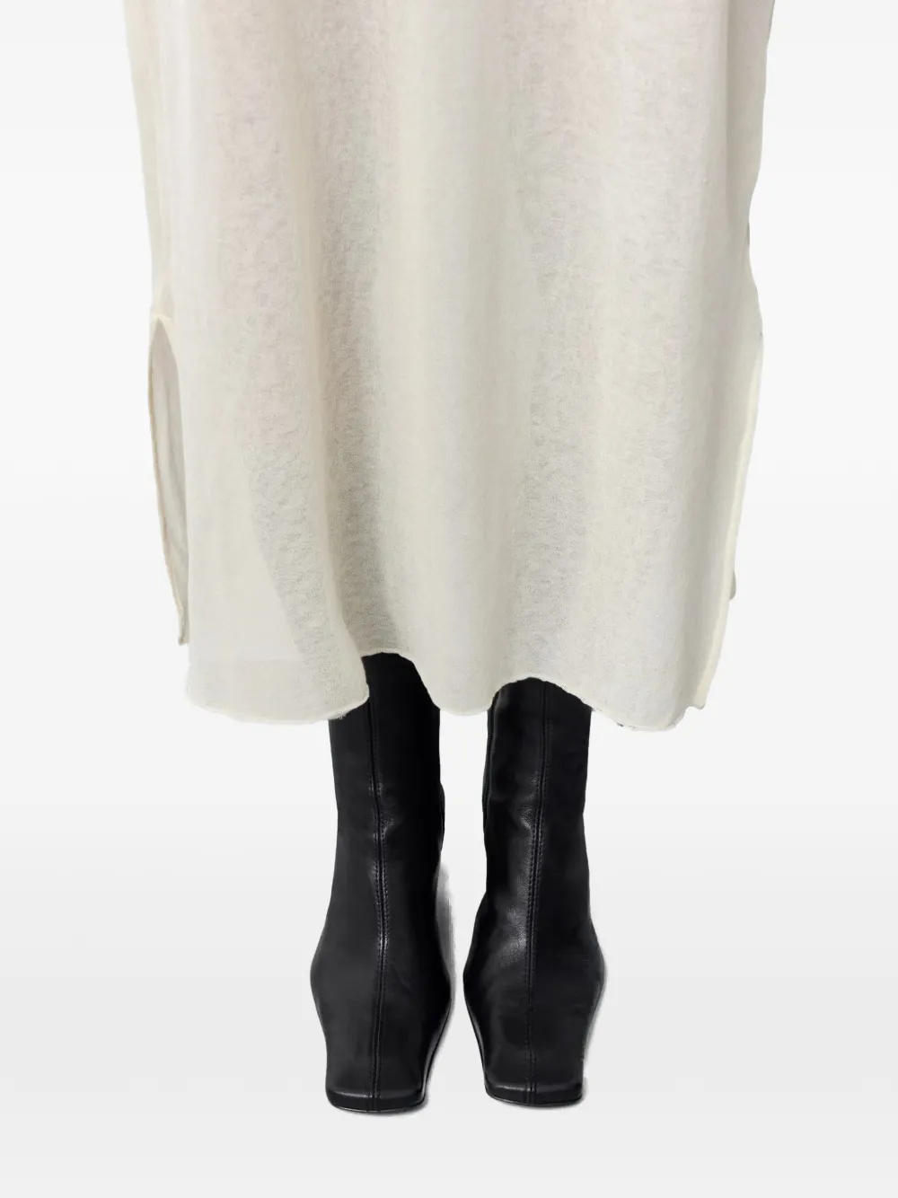 Miista Araxi square-toe leather ankle boots Zwart