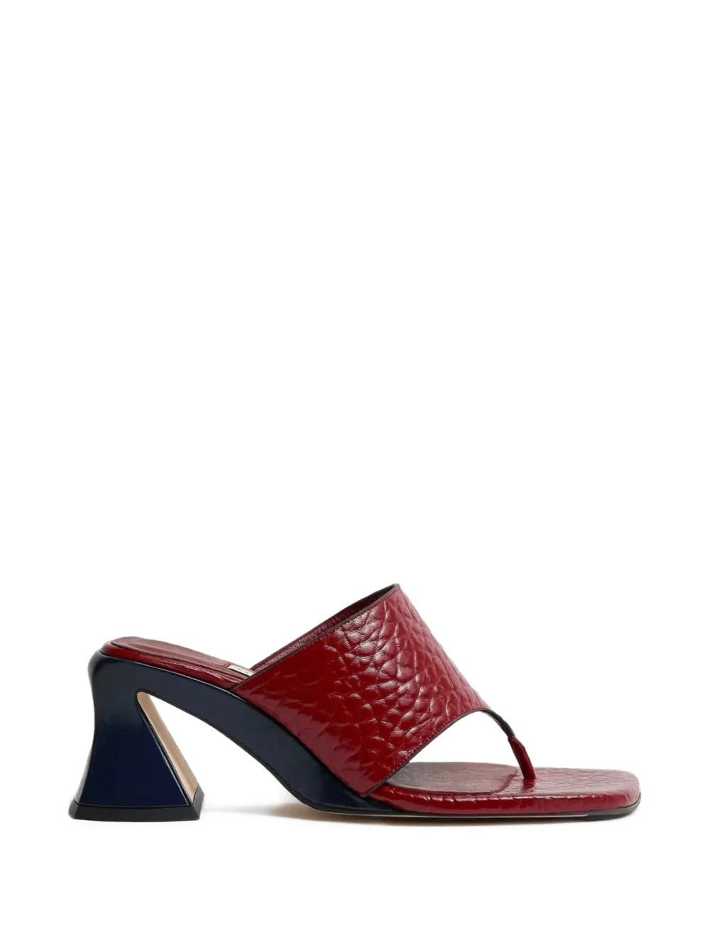 Miista Ernie leather heeled sandals Rood