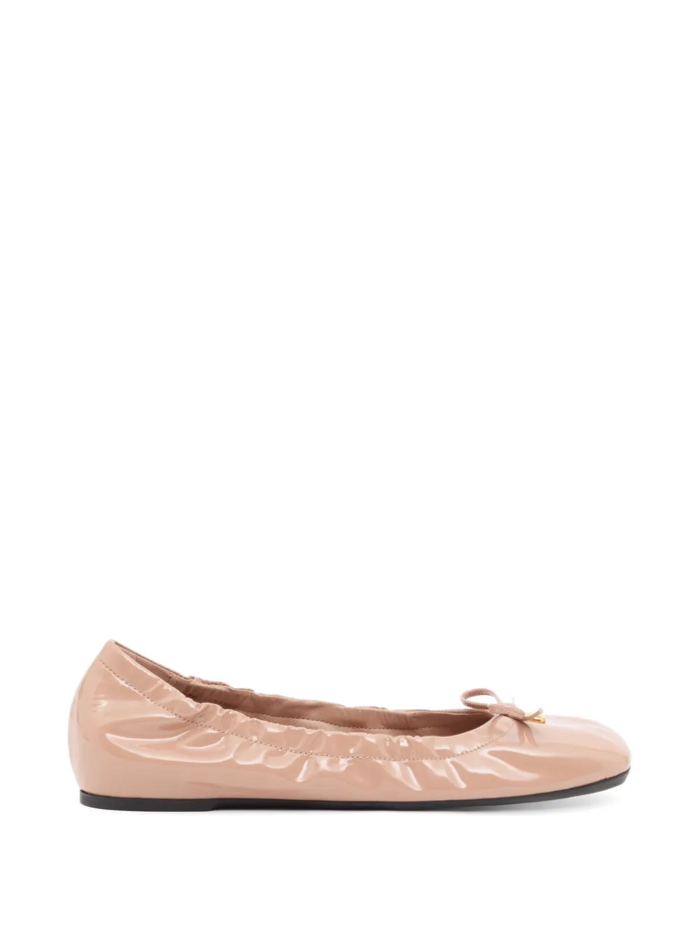Valentino Garavani VLogoSignature patent-leather ballerinas - Toni neutri