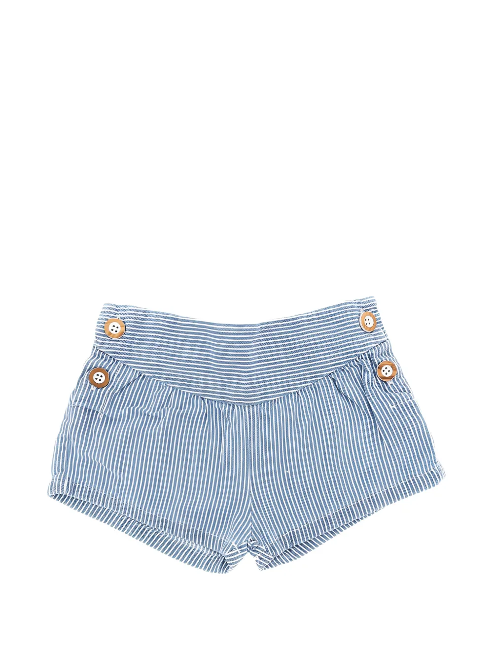 1+ In The Family striped button-detail shorts - Blu