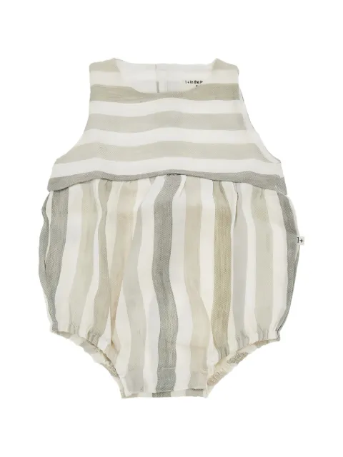 1+ In The Family striped linen romper