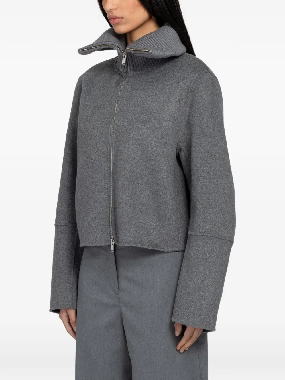  Samsoe Samsoe Chaqueta Sacleo Con Cuello De Canalé - Gris 