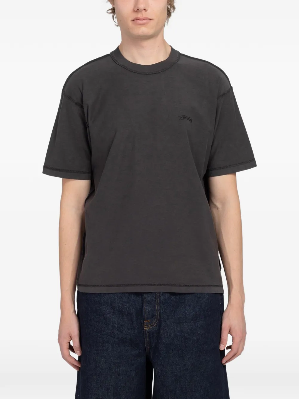 Stüssy Lazy T-shirt - Grigio