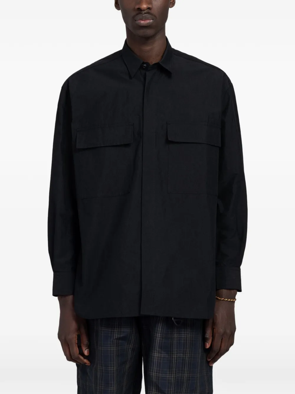 Comme des Garçons Homme flap-pocket shirt - Nero