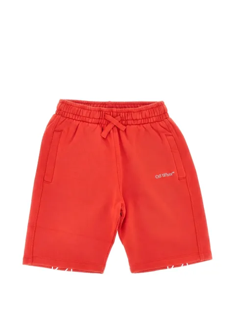 Off-White Kids logo-print drawstring shorts