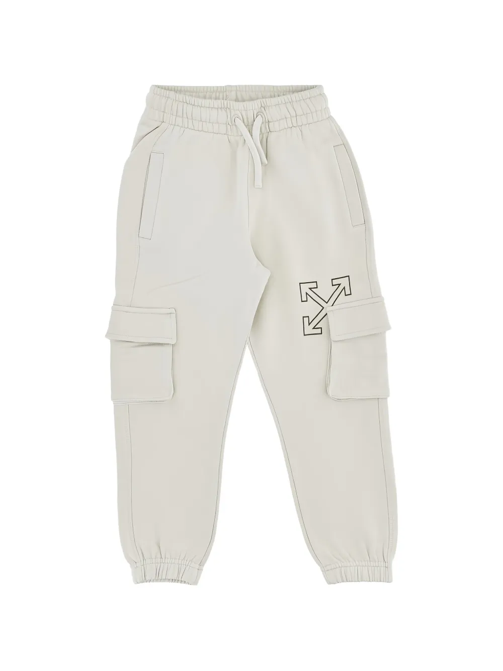 Off-White Kids arrows detail cargo pants - Toni neutri