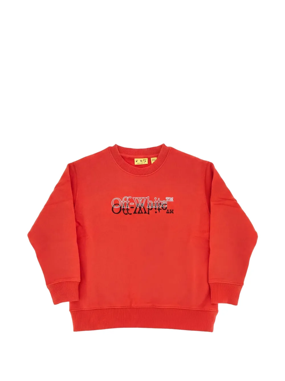 Off-White Kids Sweater met logoprint Rood