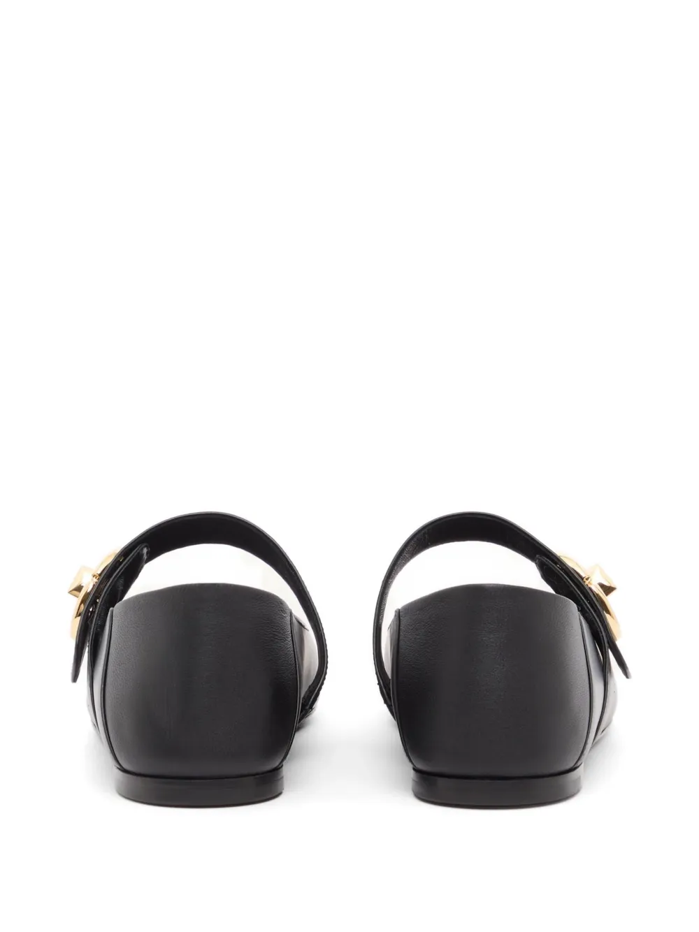 Valentino Garavani Mary-Jane VLogo Locker kalfsleren ballerina's Zwart