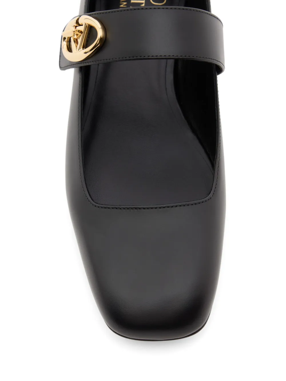 Valentino Garavani Mary-Jane VLogo Locker kalfsleren ballerina's Zwart