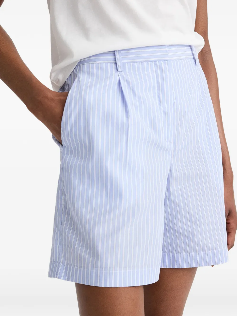 TWP Henry St gestreepte shorts met patroon Blauw