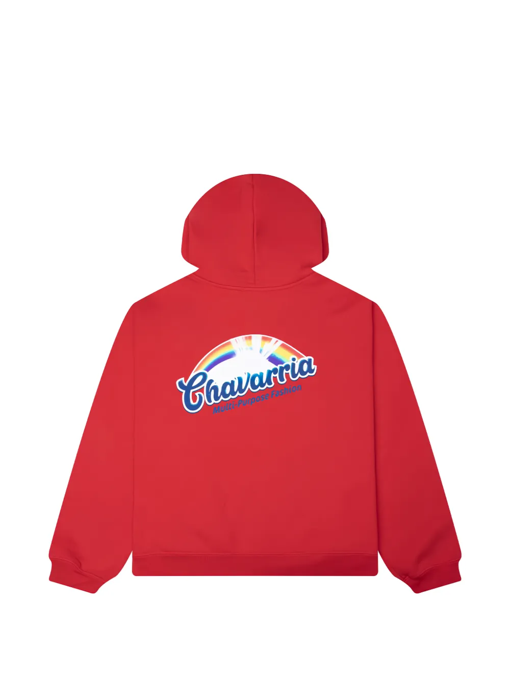 Willy Chavarria Hoodie met print Rood