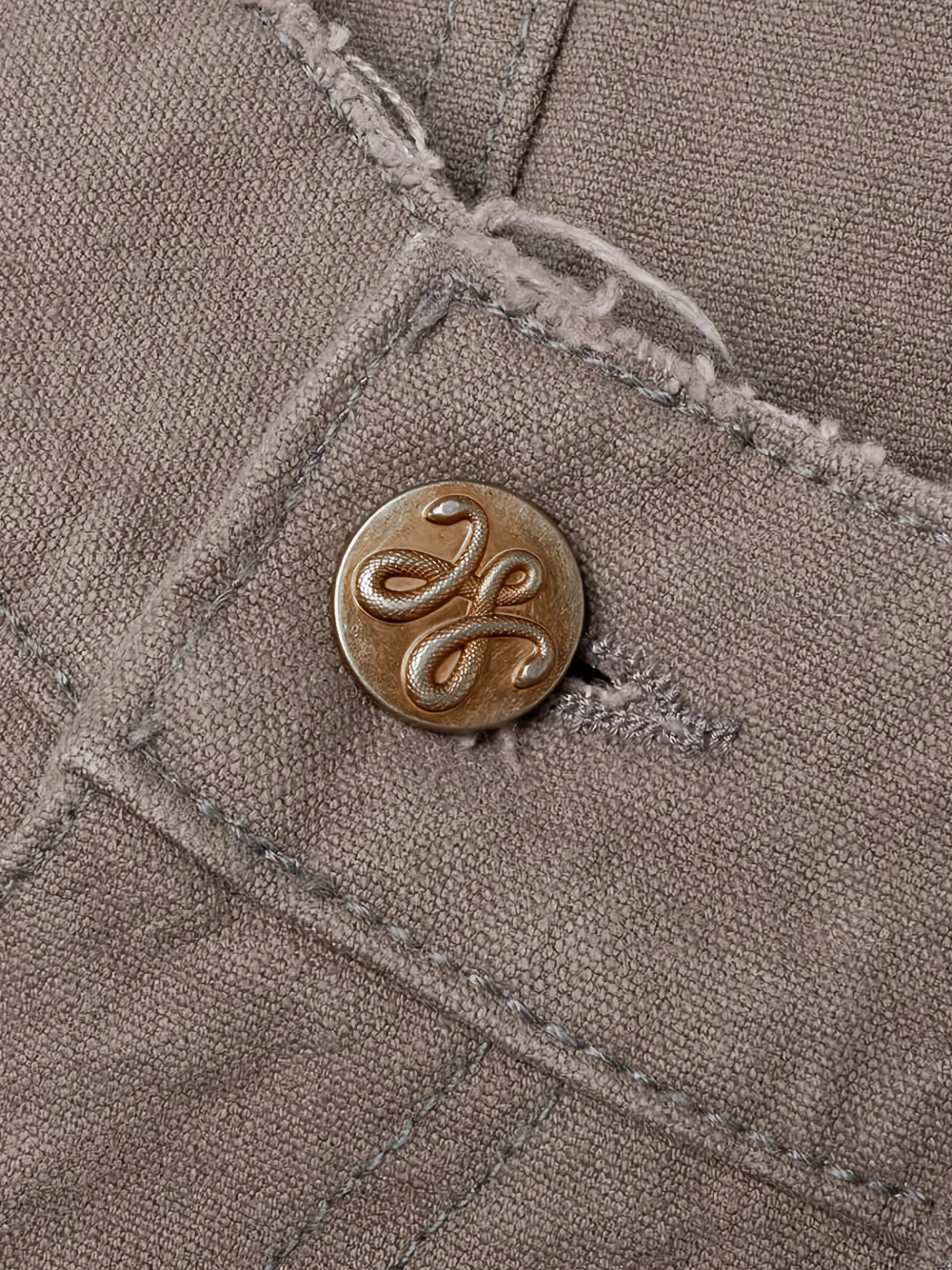 Willy Chavarria Stockton broek met wijde pijpen Beige