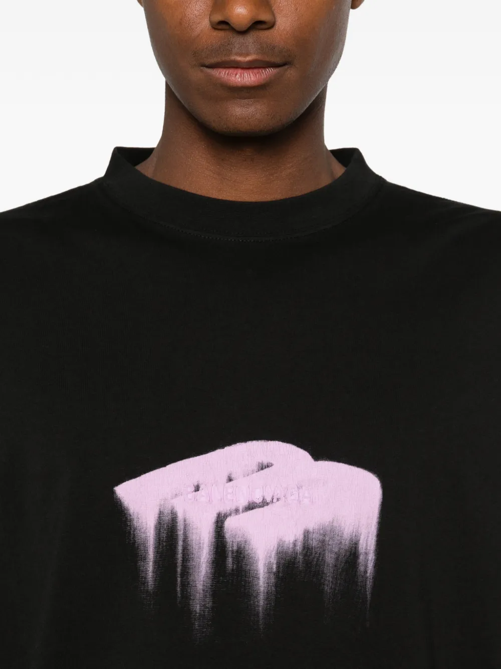 Balenciaga T-shirt met grafische print Zwart