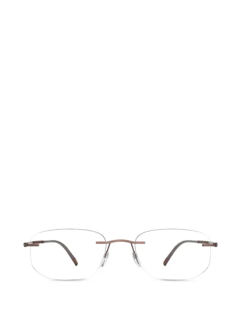 Silhouette rimless rectangle-frame glasses