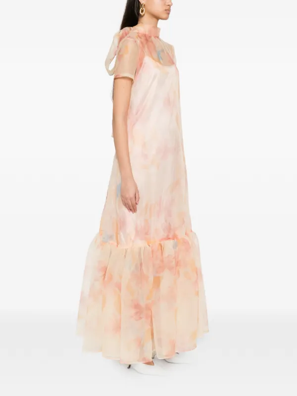 staud pink floral dress STAUD, Destiny Dress for female in Blossom Garden Party, Size 00