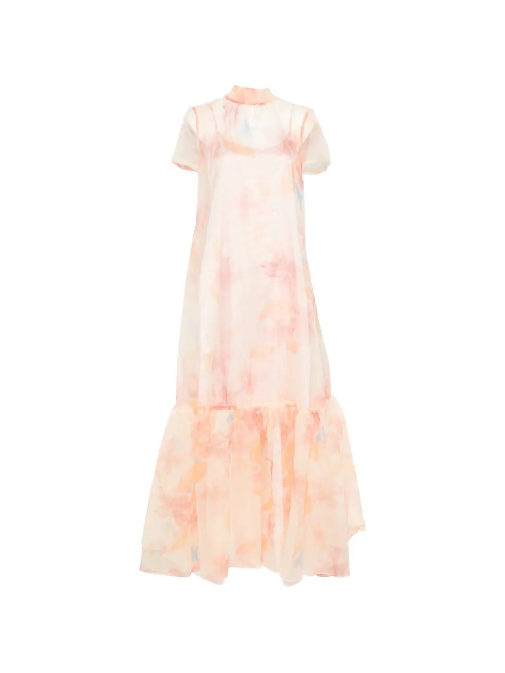 STAUD Calluna floral-print maxi dress - Toni neutri