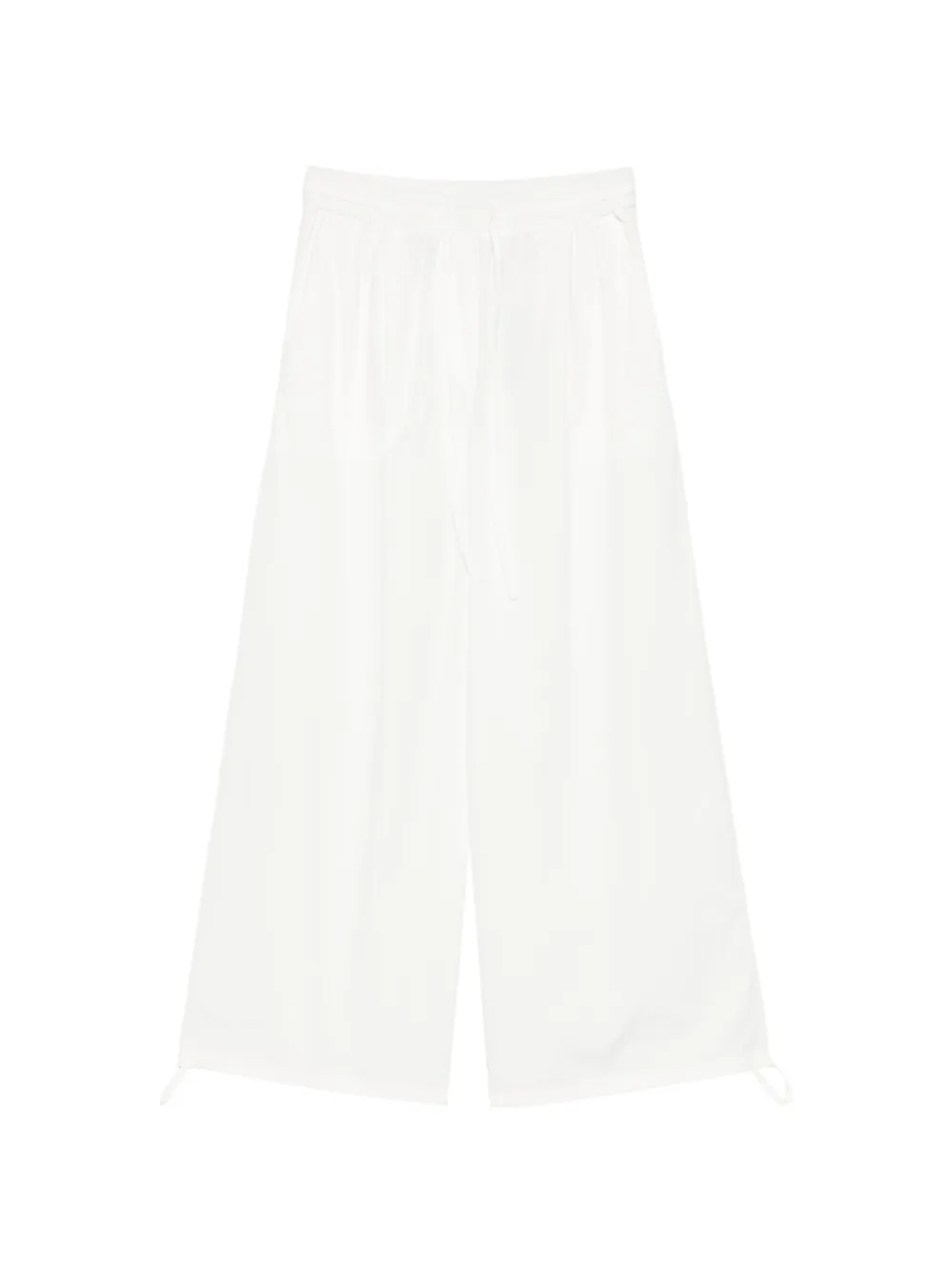 Weekend Max Mara drawstring wide-leg trousers - Weiß
