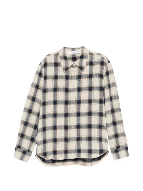 Séfr  Wes check-pattern long-sleeve shirt