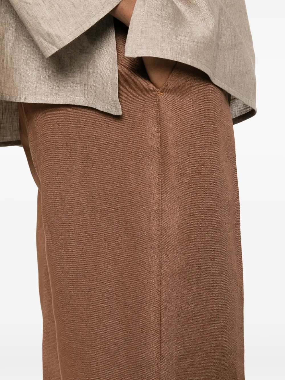 Tagliatore Geplooide pantalon Bruin