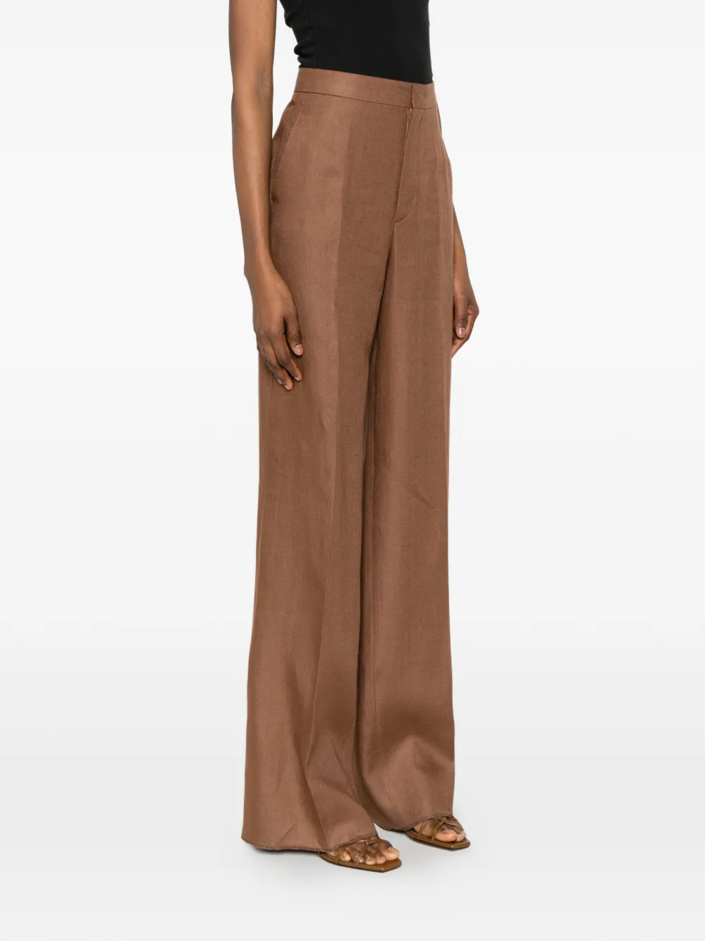 Tagliatore Geplooide pantalon Bruin