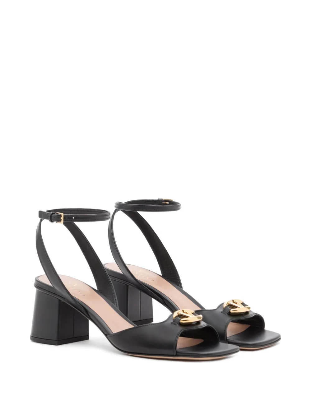 Valentino Garavani VLogo The Bold Edition kalfsleren sandalen 60 mm Zwart