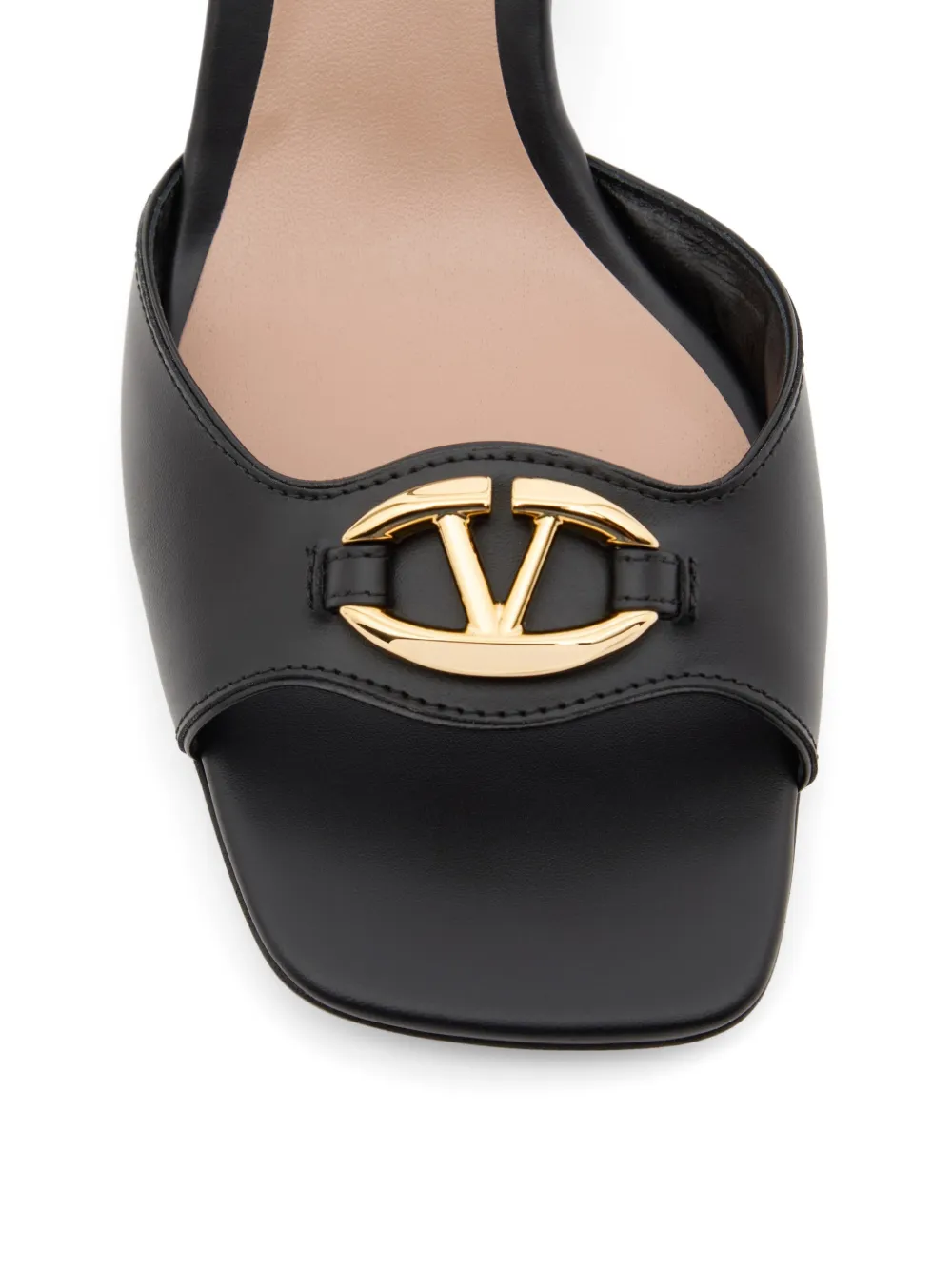 Valentino Garavani VLogo The Bold Edition kalfsleren sandalen 60 mm Zwart