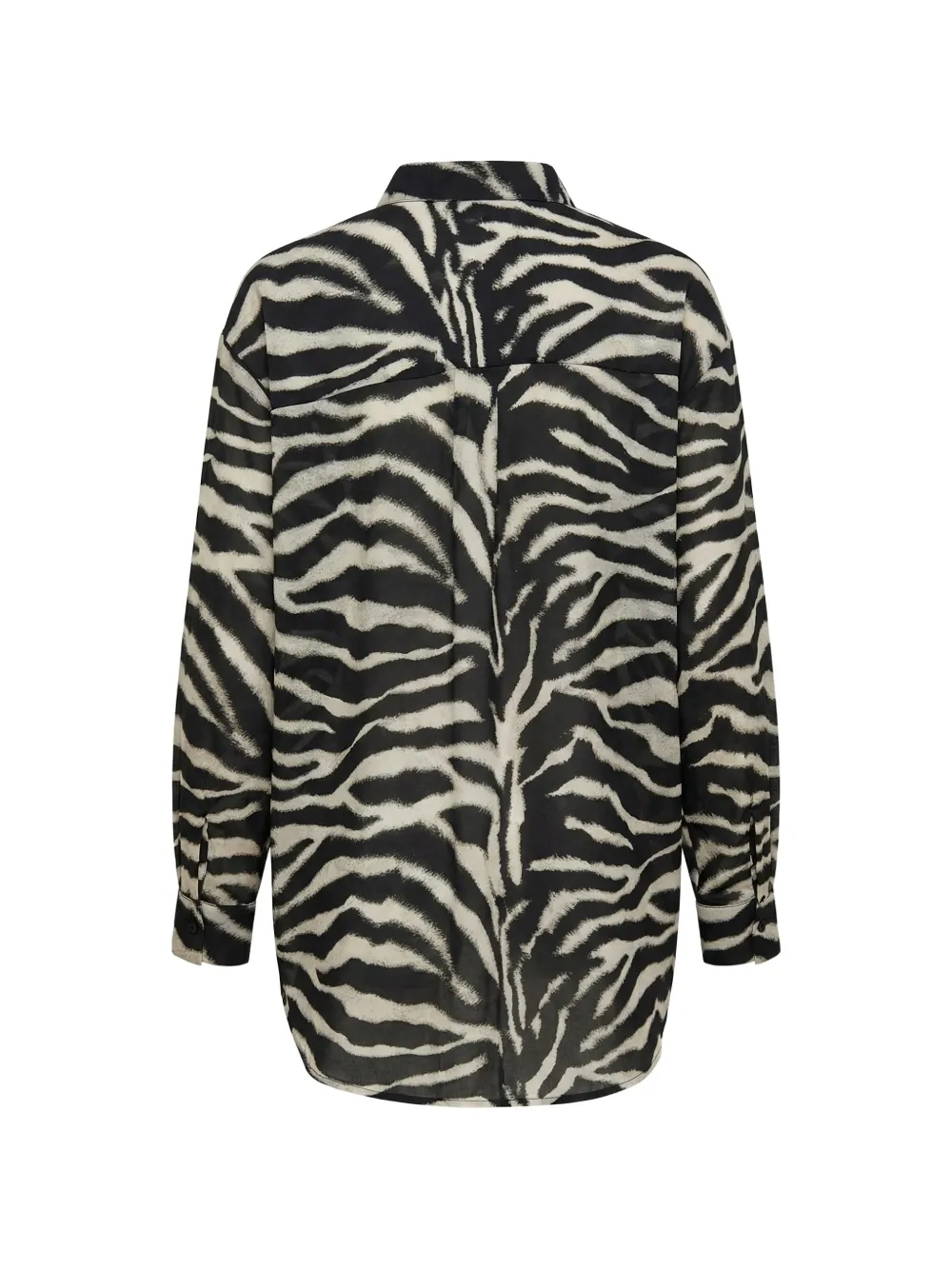 Ermanno Scervino Blouse met geborduurd kant en zebraprint Beige
