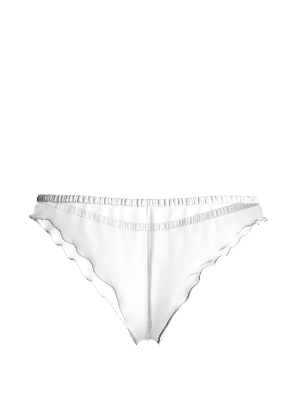 Maison Close Panorama slip met ruches Wit