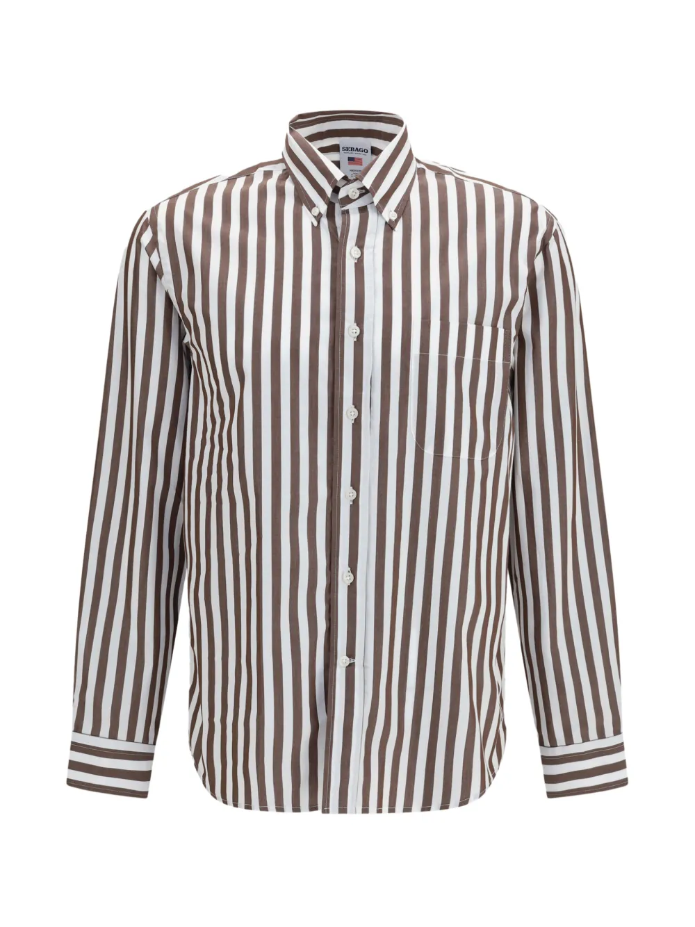 Sebago Nezinscot striped shirt - Marrone