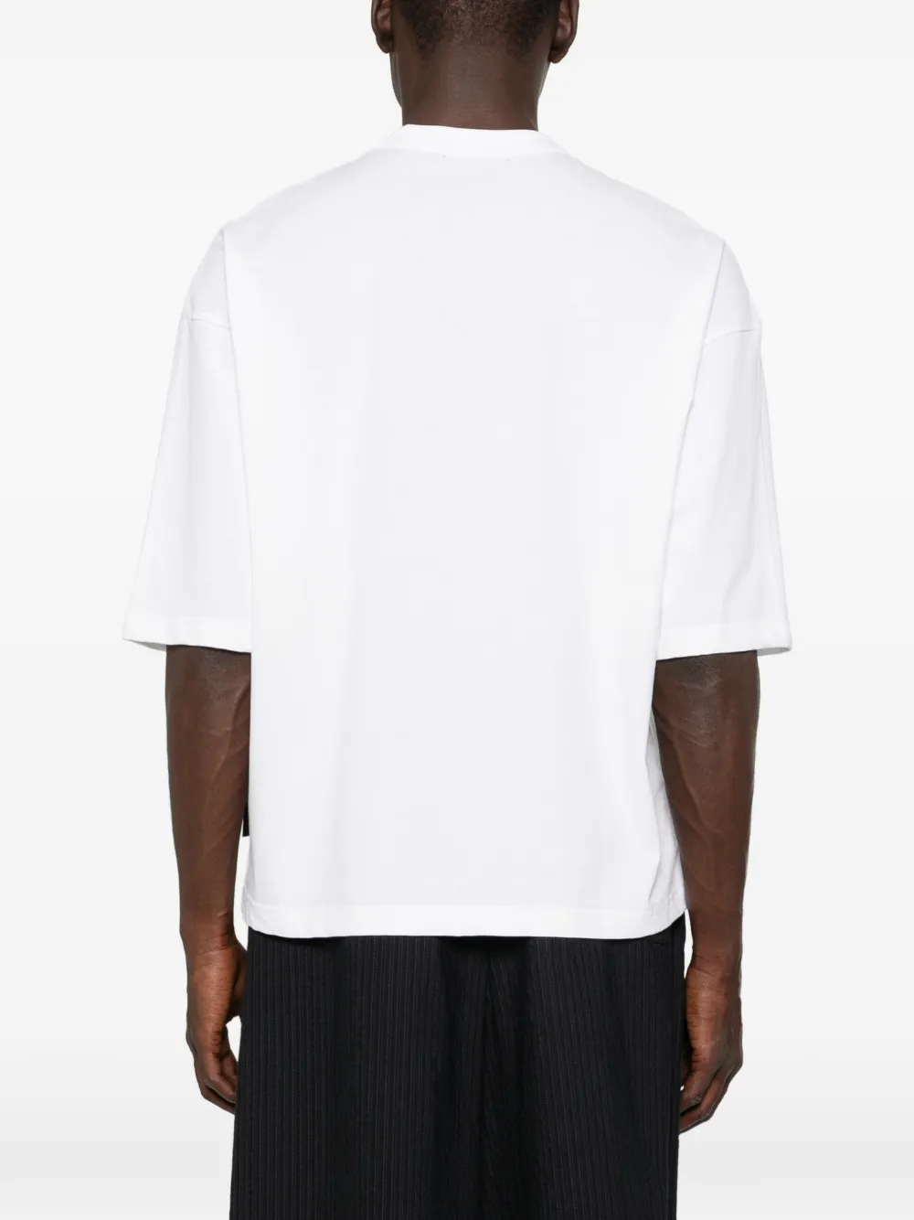 Comme des Garçons Homme Boxy T-shirt met ronde hals Zwart