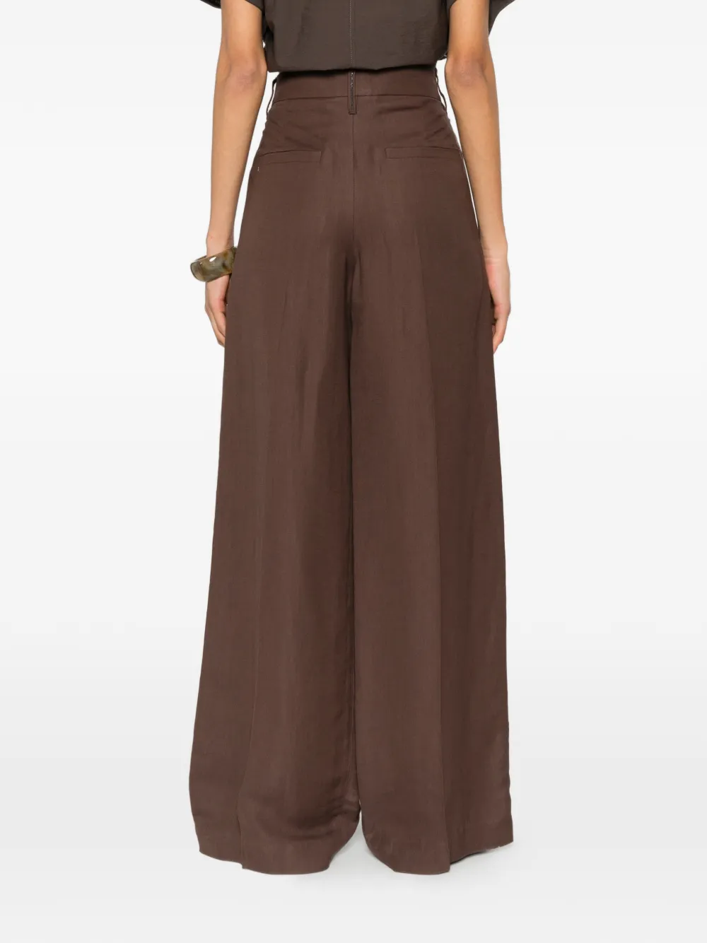 Brunello Cucinelli Geplooide broek Bruin