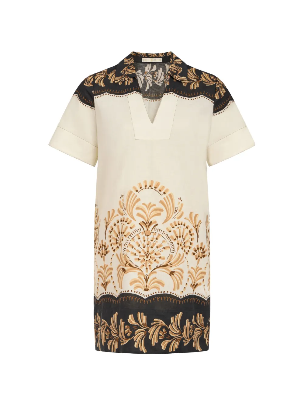 Marie Oliver Dede floral-print v-neck dress - Toni neutri