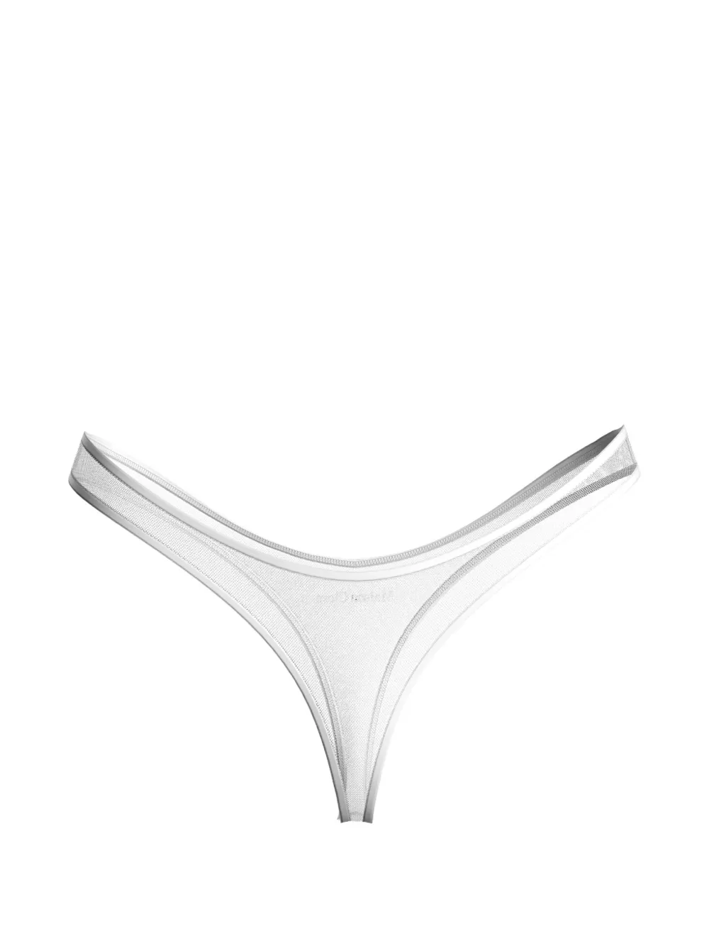 Maison Close Panorama mesh thong - Bianco