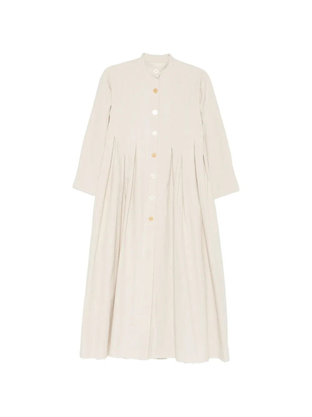 A Tentative Atelier Marga pleated coat - Toni neutri
