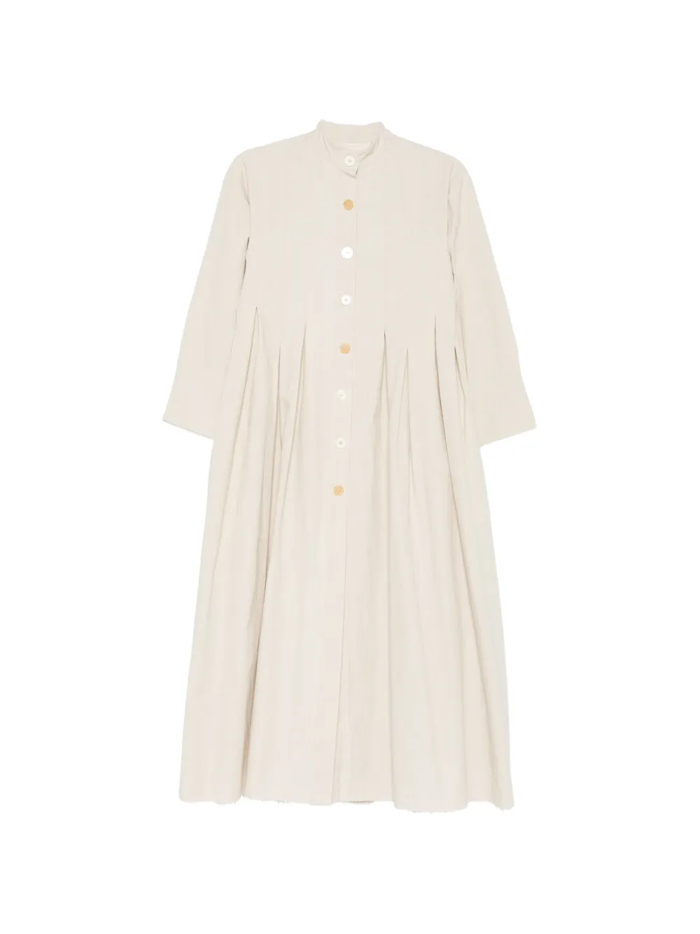 A Tentative Atelier Marga pleated coat - Toni neutri