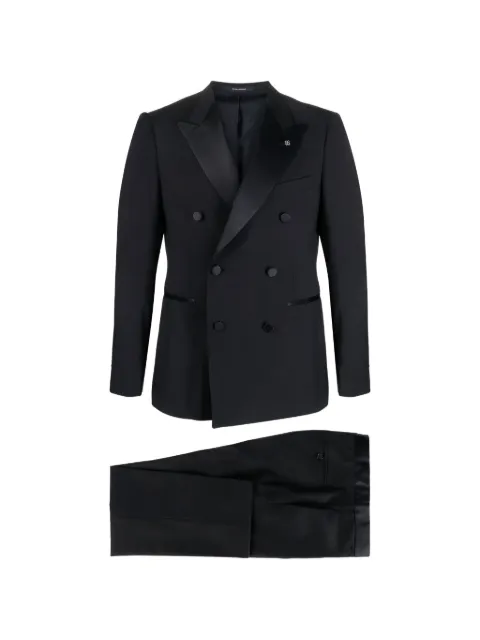 Tagliatore double-breasted peak-lapel suit