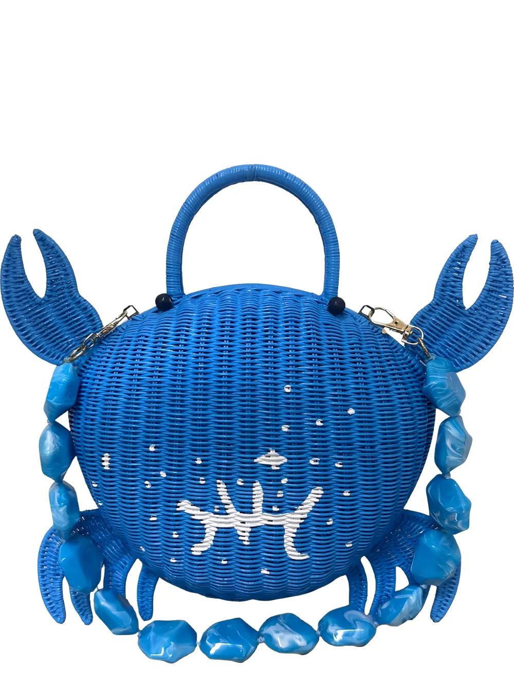 SERPUI Levi Crab tote bag - Blu