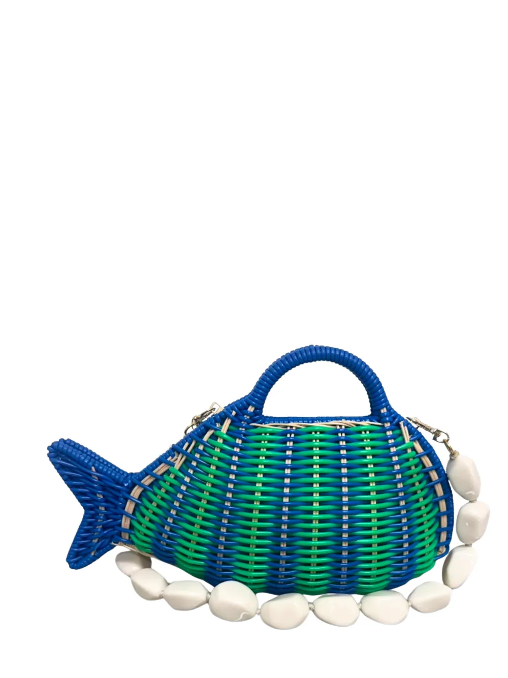 SERPUI David Fish clutch bag - Blu